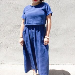 Curator SF Striped Skirt and Top